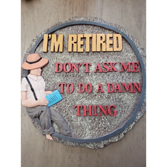 Retired Wall Plaque